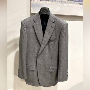 Ermenegildo Zegna Glen Plaid 100% Wool Blazer - Roma Fit 52C